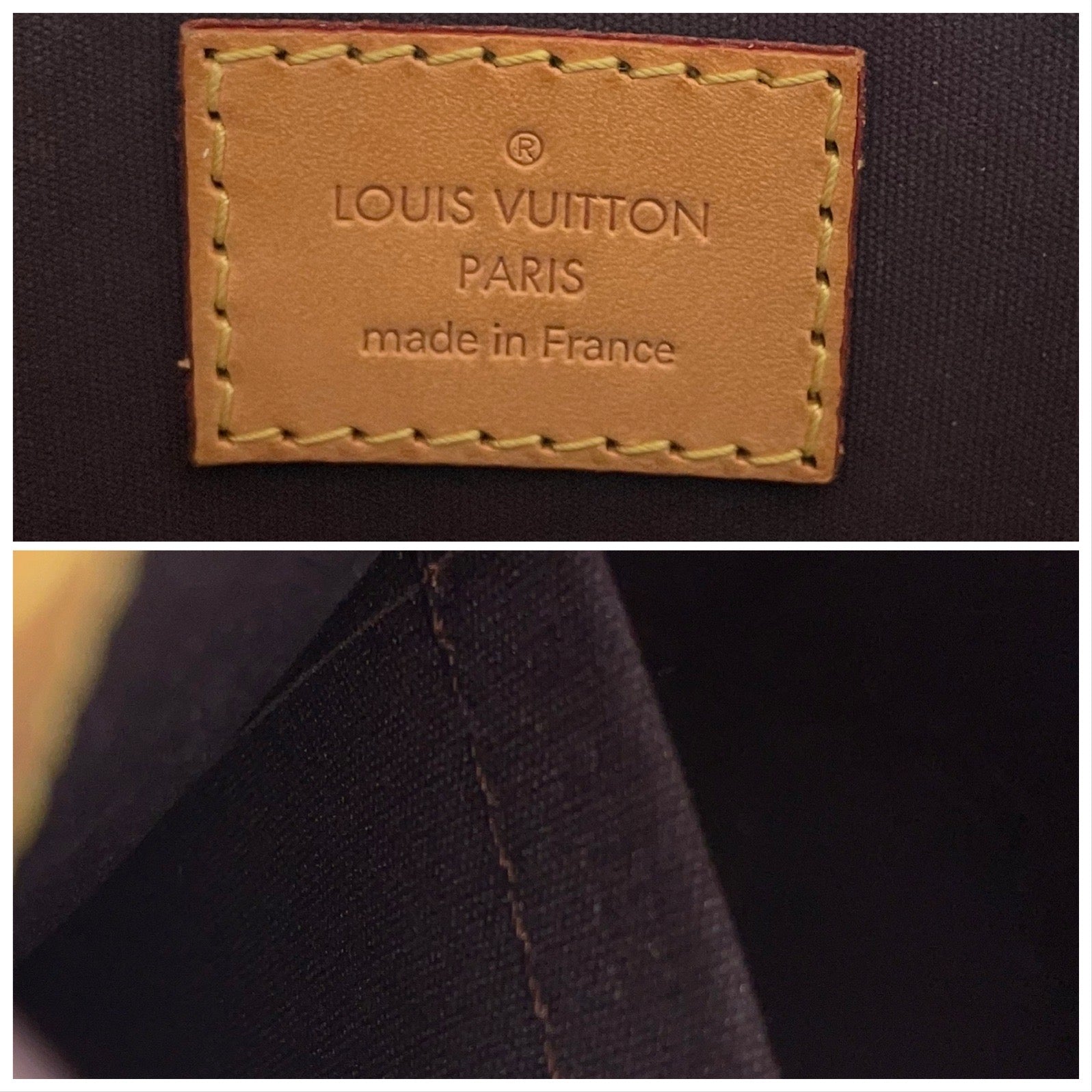 Authentic Louis Vuitton Vernis Alma BB Amarante