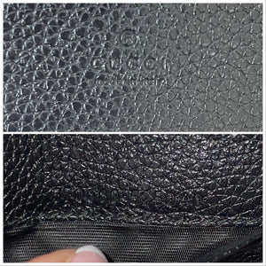 Authentic Gucci Zumi Chain Mini Wallet Black