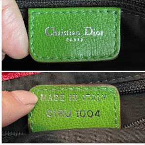 Authentic Christian Dior Rasta Saddle Bag