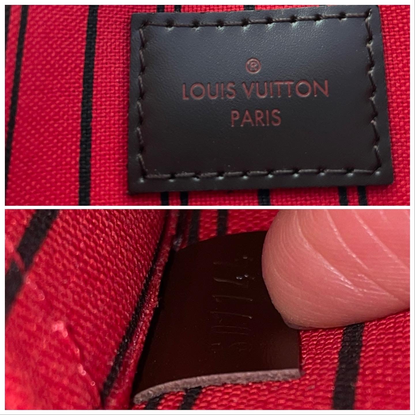 Authentic Louis Vuitton Damier Ebene Wristlet Pouch