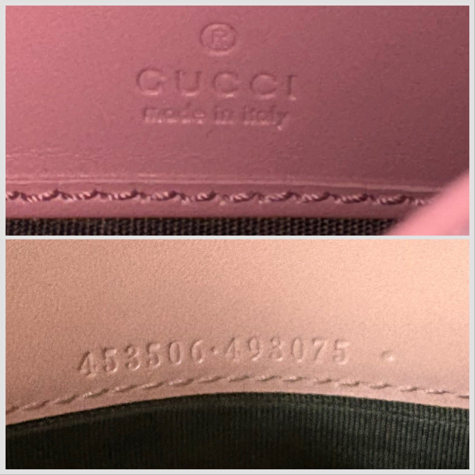Gucci Guccissima Padlock Chain Wallet Pink