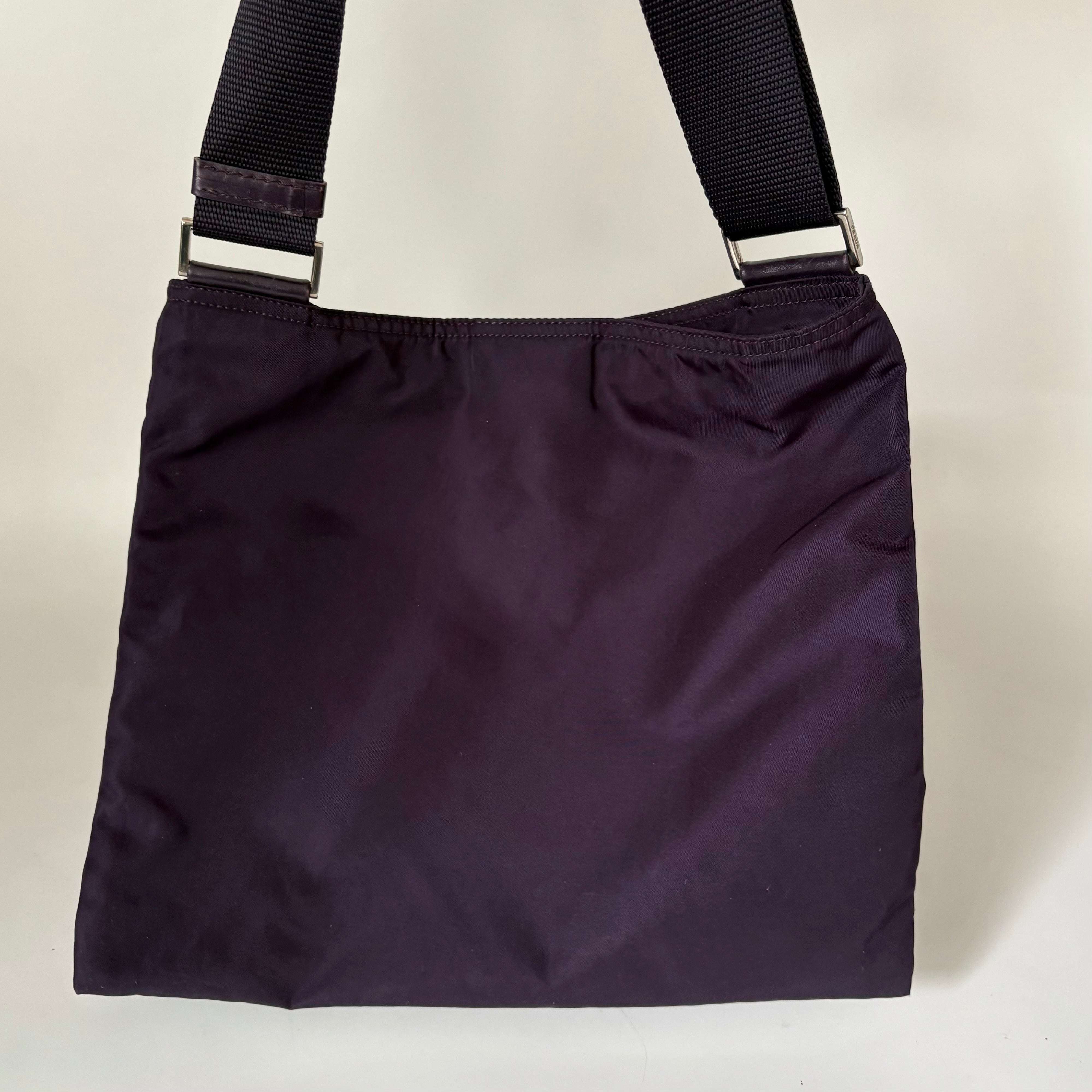 Prada Tessuto Nylon Small Messenger Purple