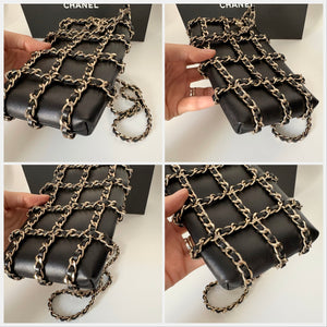 Authentic Chanel Tech Me Out Vertical Crossbody black