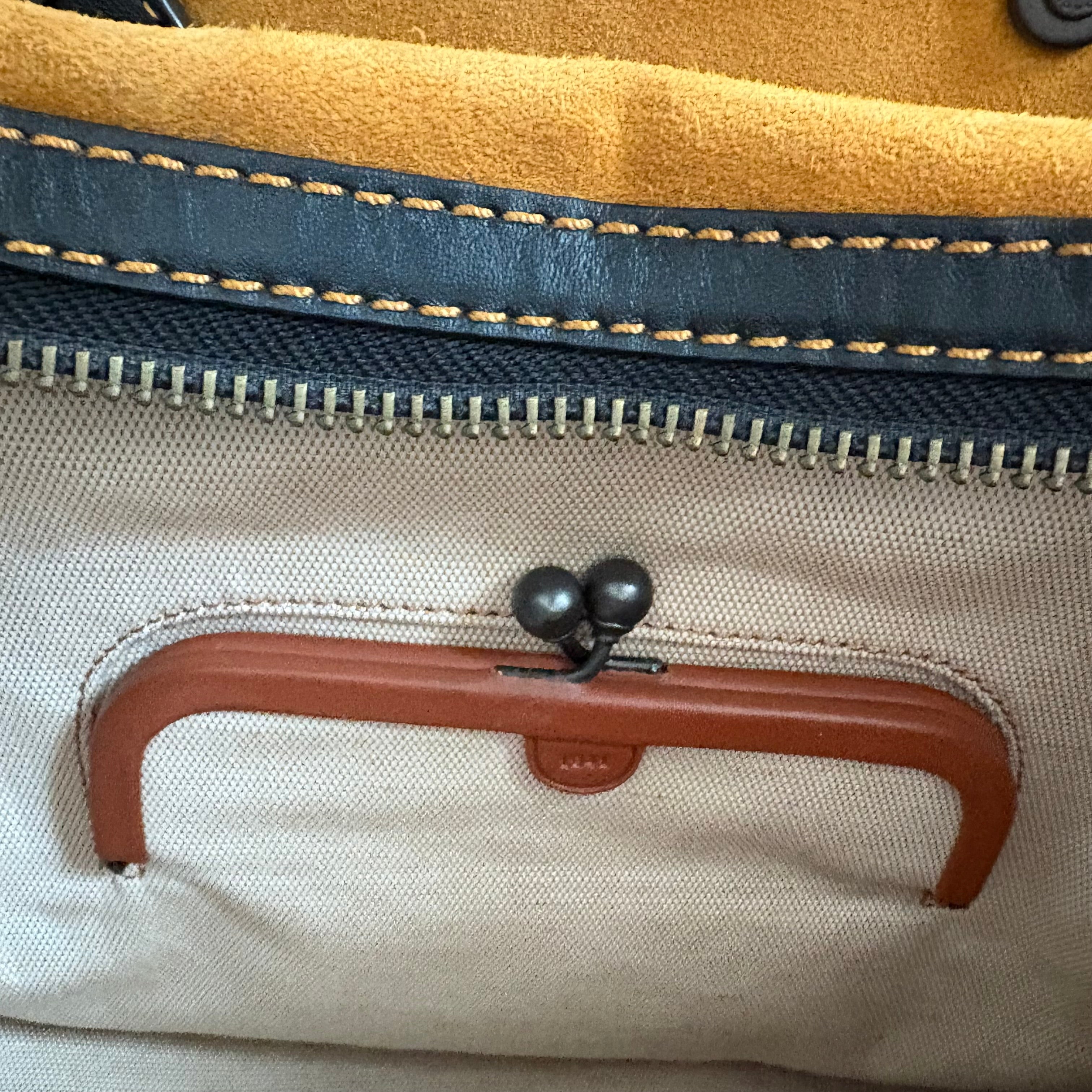 Authentic Coach Limited Edition Racecar Tote Black