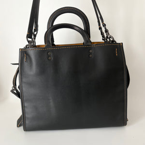 Authentic Coach Limited Edition Racecar Tote Black