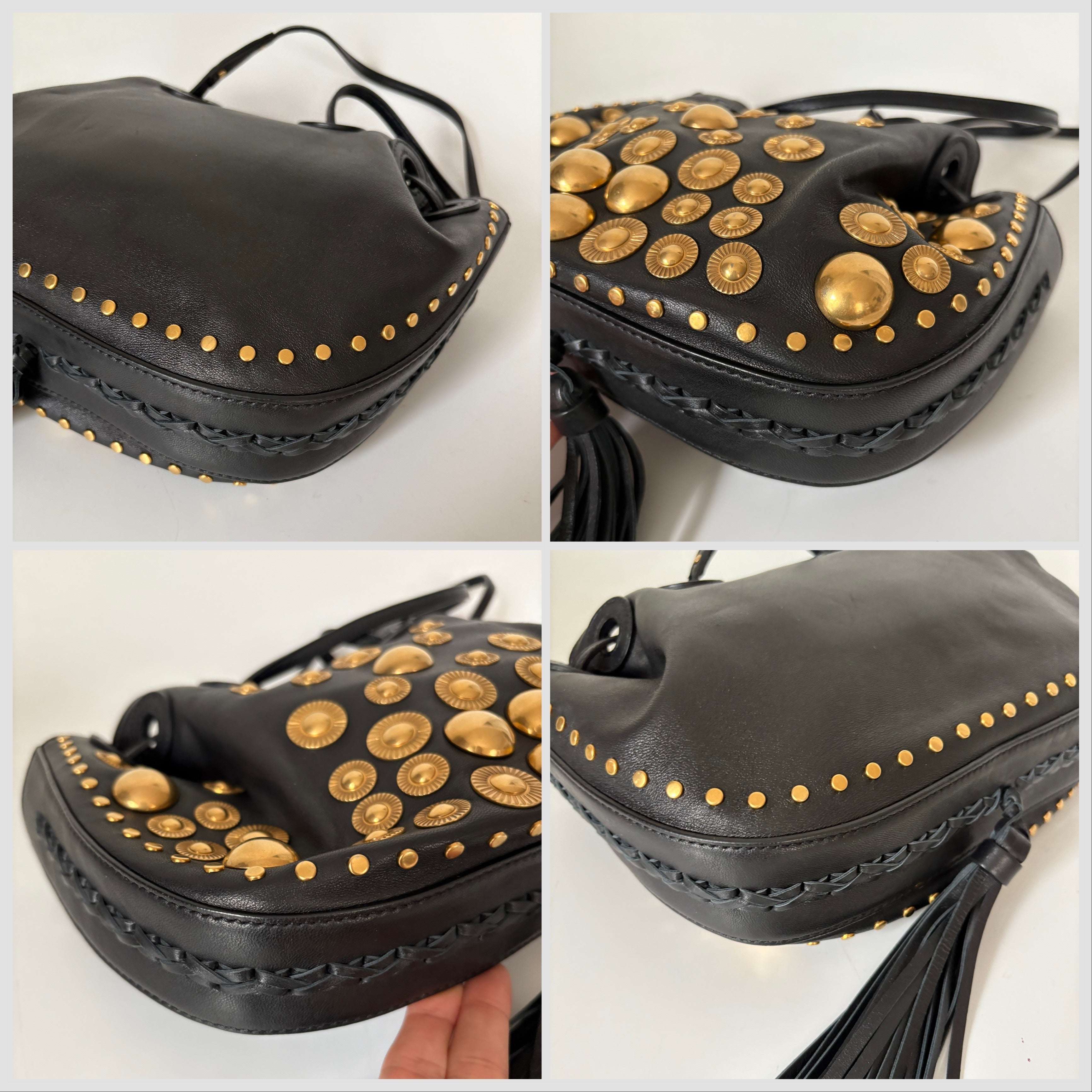 Chloe Studded Inez Bag Blacm