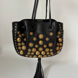 Chloe Studded Inez Bag Blacm