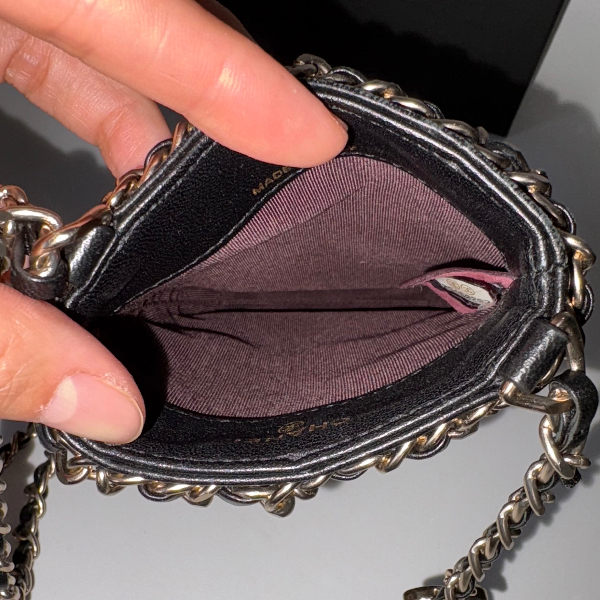 Authentic Chanel Tech Me Out Vertical Crossbody black