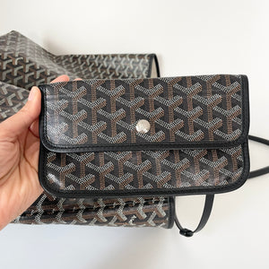 Authentic  Goyard Saint Louis GM Tote Black