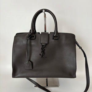 Saint Laurent Monogram Cabas Chyc Tote Dark Brown