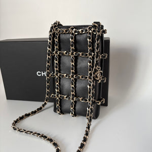 Authentic Chanel Tech Me Out Vertical Crossbody black