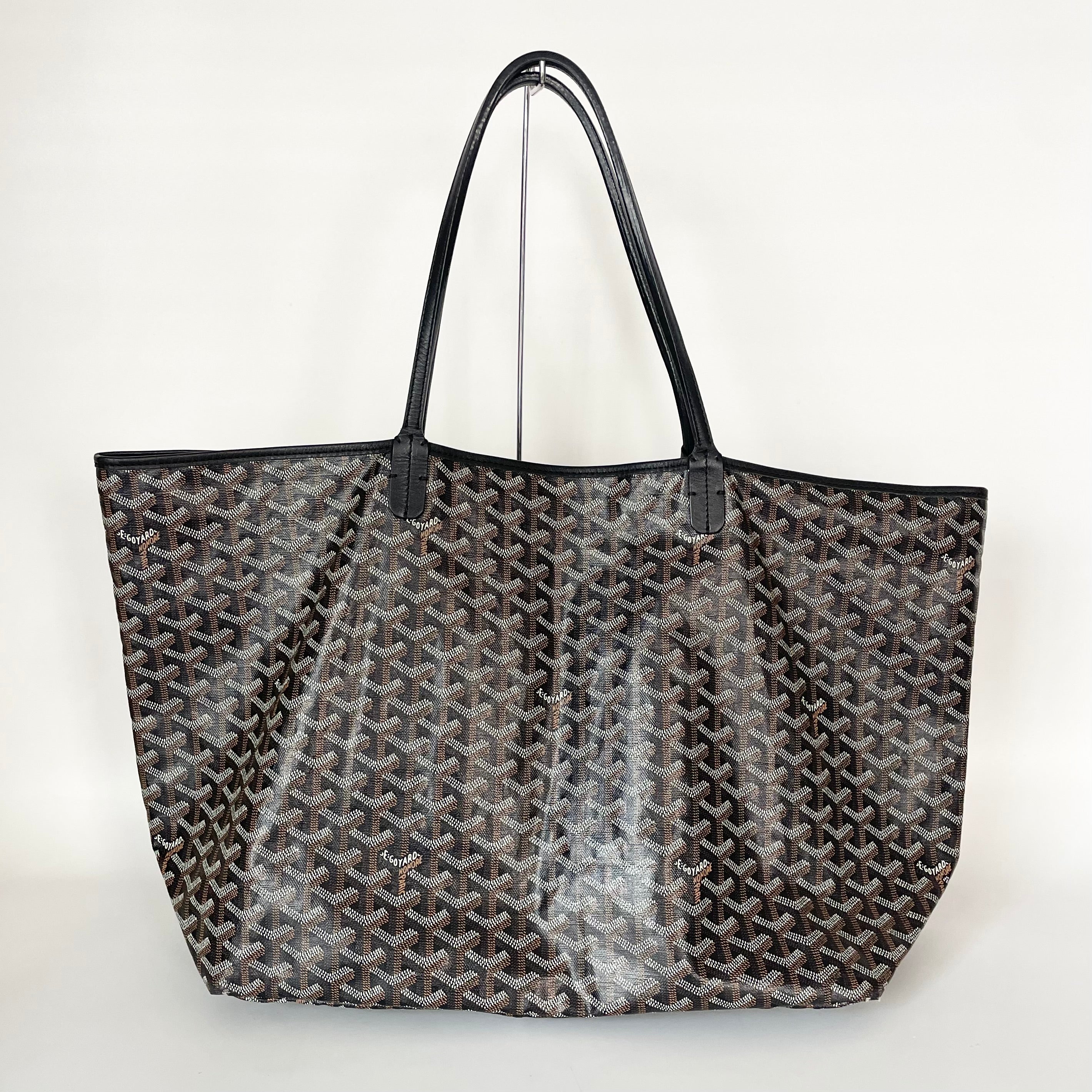 Authentic  Goyard Saint Louis GM Tote Black