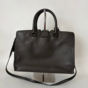 Saint Laurent Monogram Cabas Chyc Tote Dark Brown