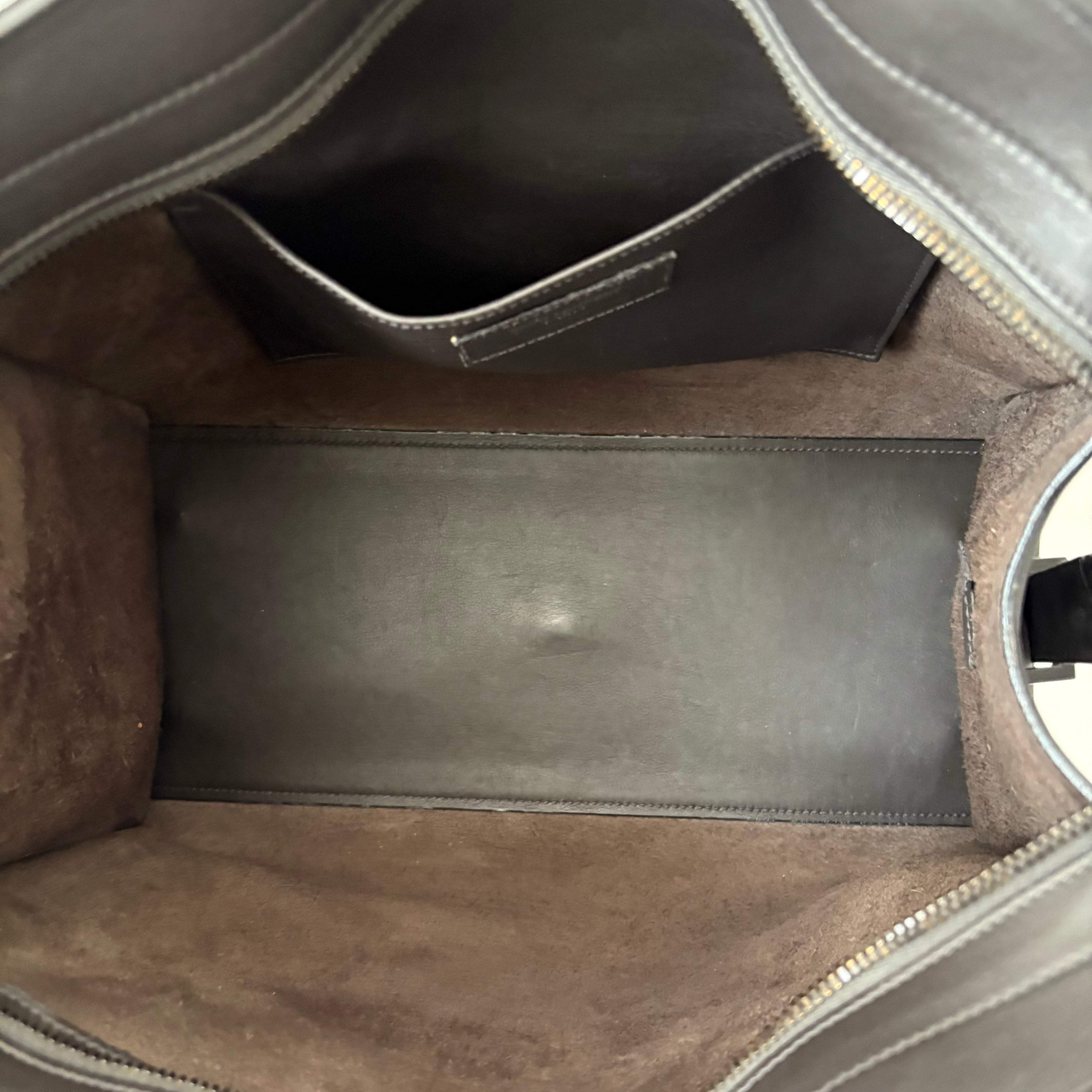 Saint Laurent Monogram Cabas Chyc Tote Dark Brown