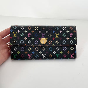 Louis Vuitton - Authenticated Sarah Wallet - Leather Multicolour Plain for Women, Very Good Condition