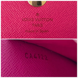 Autentique Louis Vuitton portafoglio Sarah Kuramaki multicolore